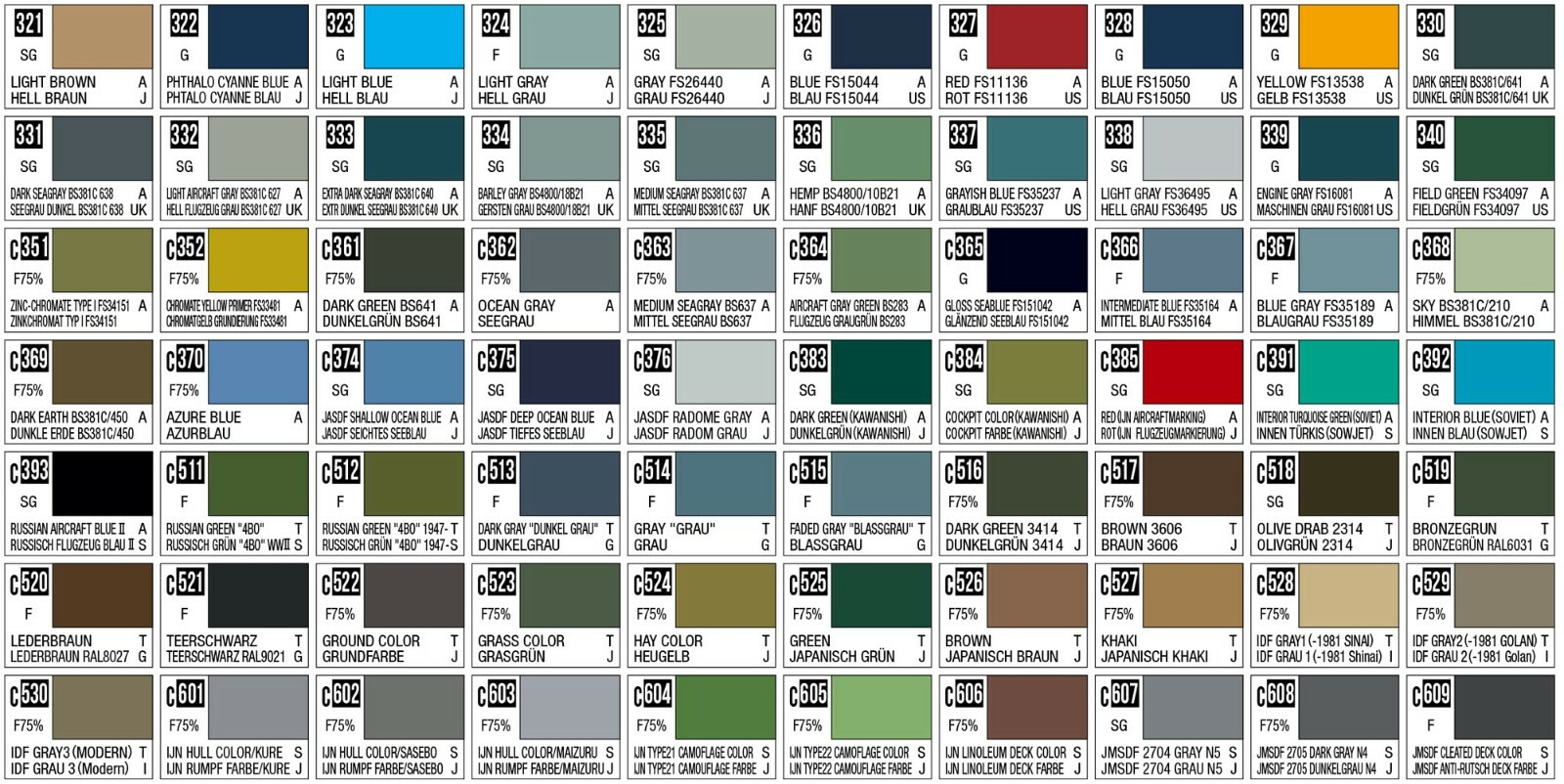 Mr. Hobby Mr. Color Lacquer Paint Series 10ml