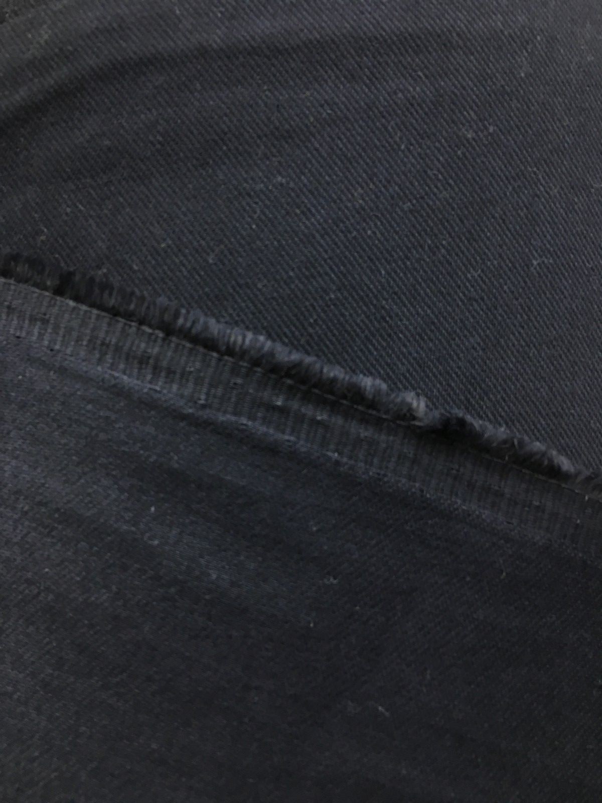BLACK MEDIUM WEIGHT 100% COTTON TWILL FLAME RESISTANT FABRIC (60 in.) Sold BTY
