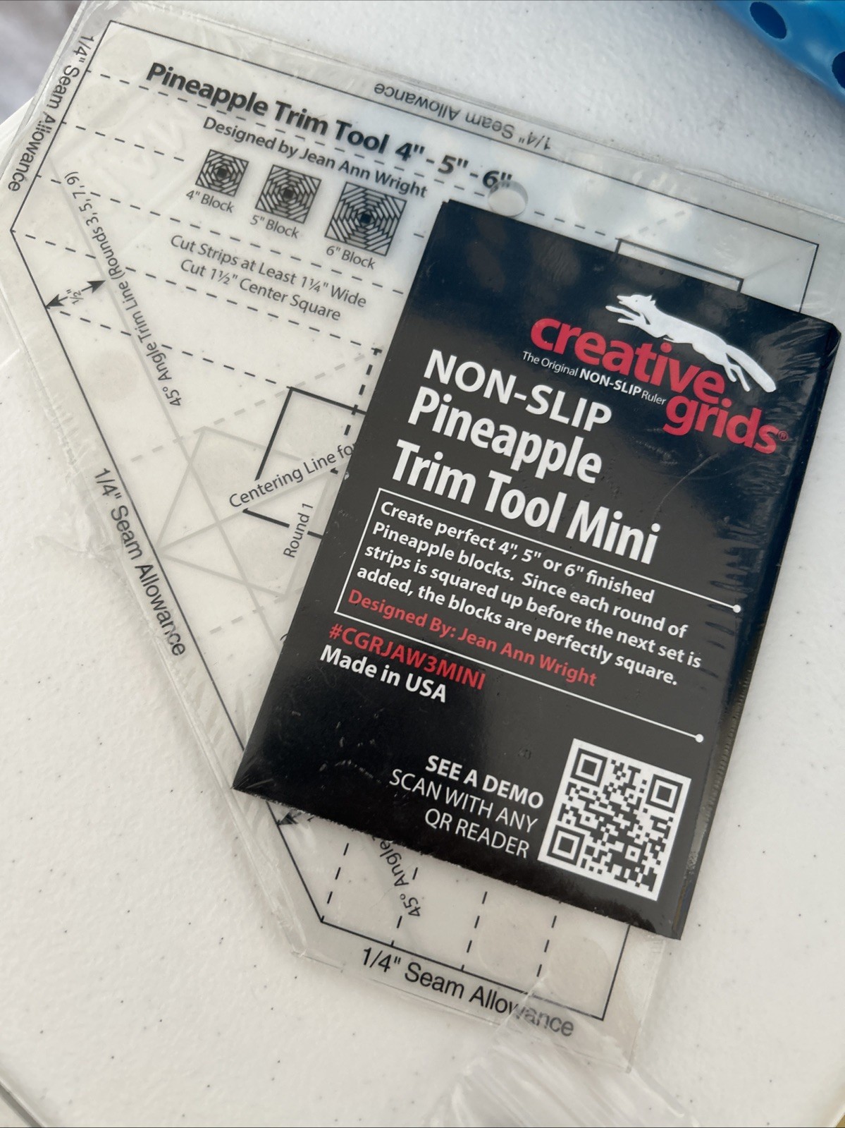 Creative Grids Quilt Ruler Lot 9 pcs Non-Slip Acrylic Cutting Rulers Omnigrid