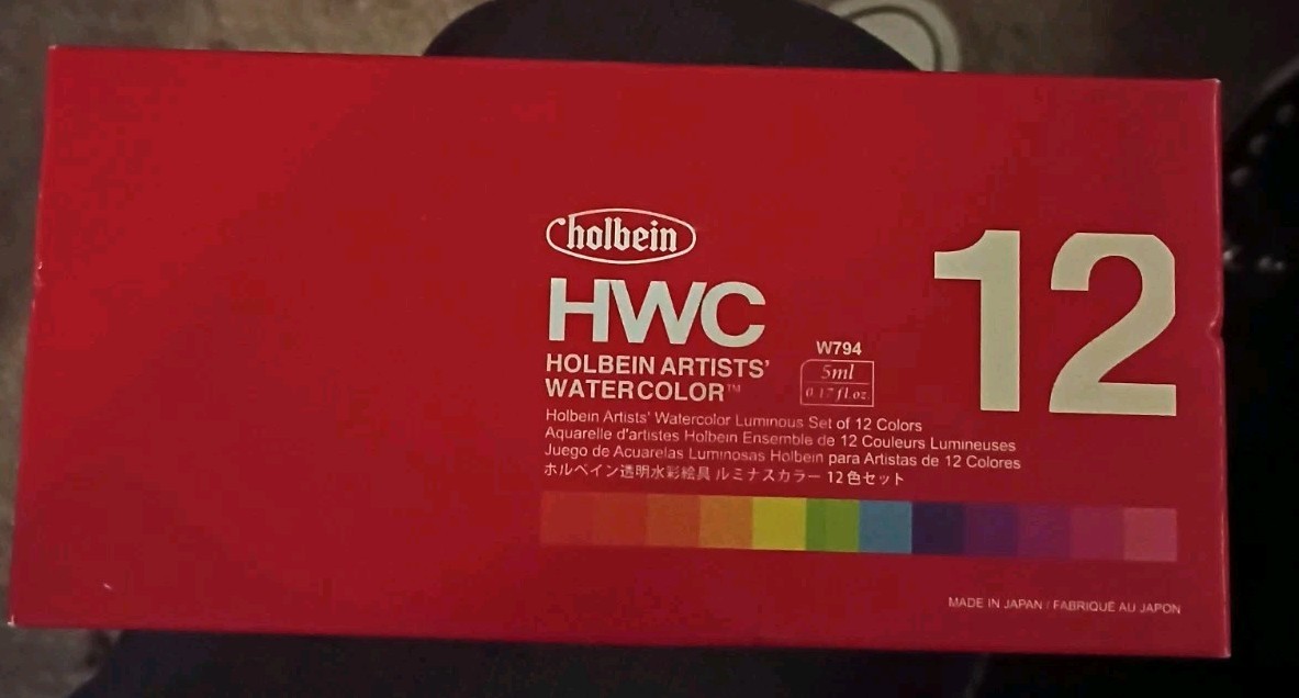 Holbein HWC Artists Watercolor Set 5ml W794 – Set Of 12 Colors