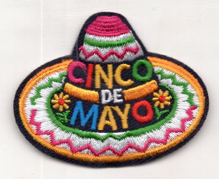 CINCO DE MAYO Iron On Patch Mexican Holiday Mexico