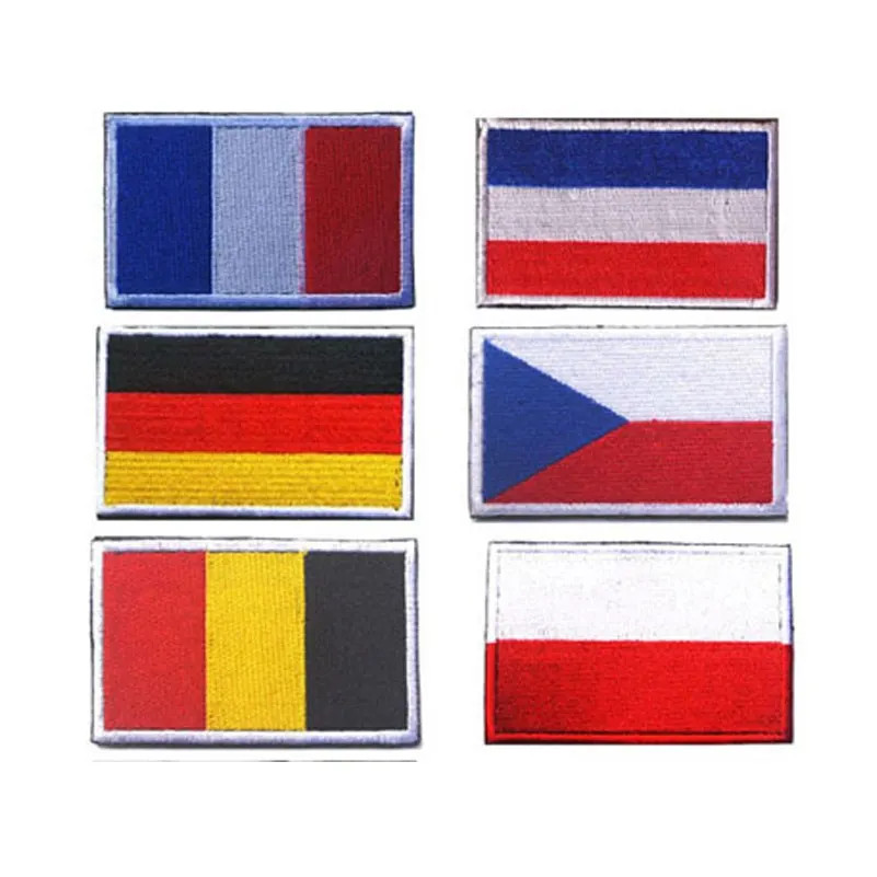 Flag Patch of Germany Romania Hungary Russia Austria Switzerland Spain France