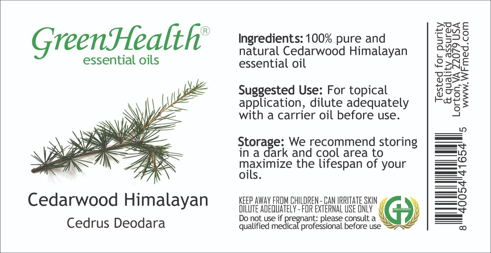 Bulk 8 fl oz Cedarwood Himalayan Essential Oil Pure Natural in Aluminum Bottle