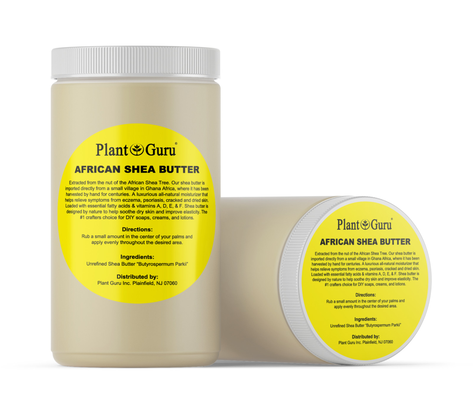 Raw African Shea Butter 32 oz Jar 100% Pure Natural Unrefined Organic Ghana Bulk