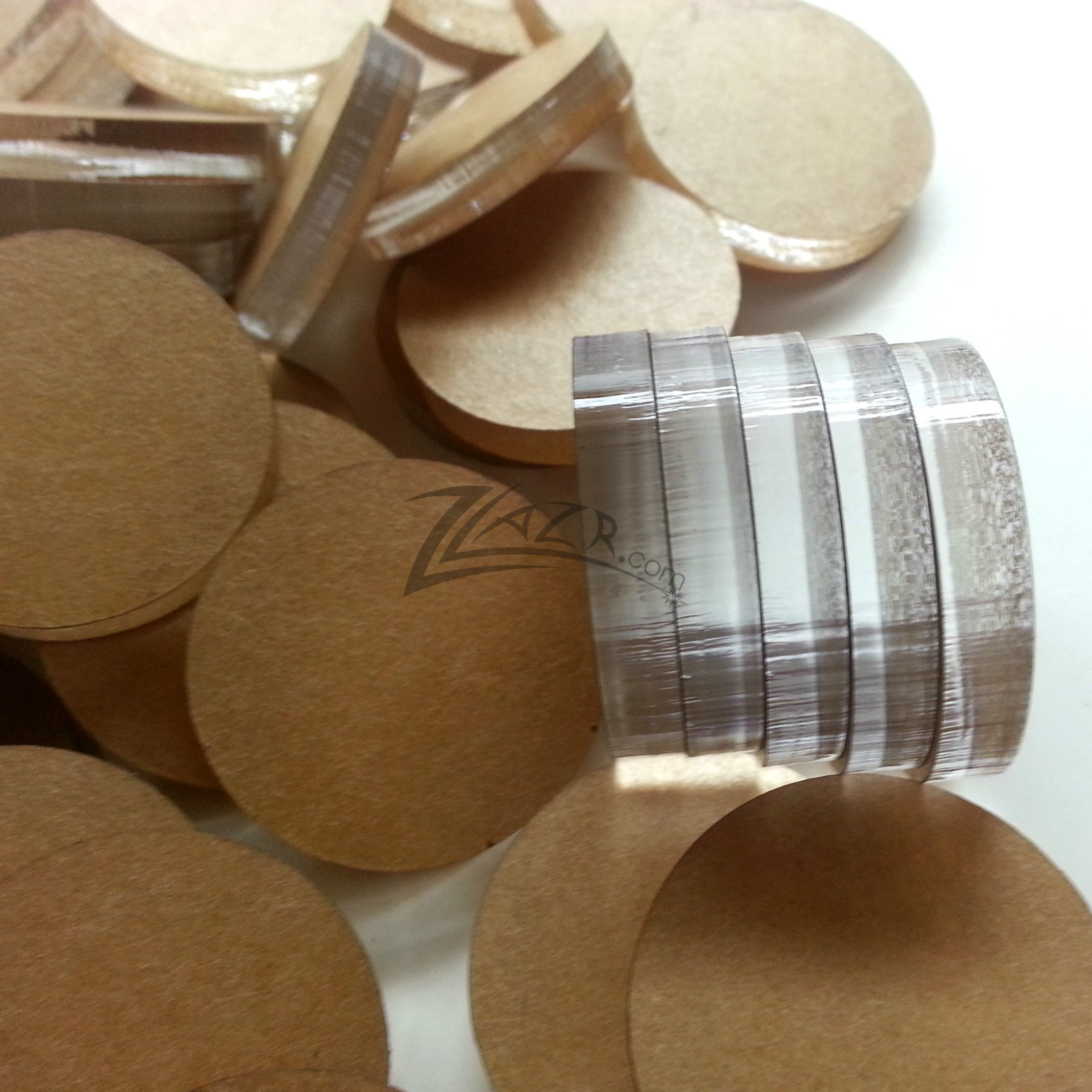 20 1″ x 1/4″ THICK Clear Acrylic Circle Disc Custom Craft Plastic Plexiglass USA