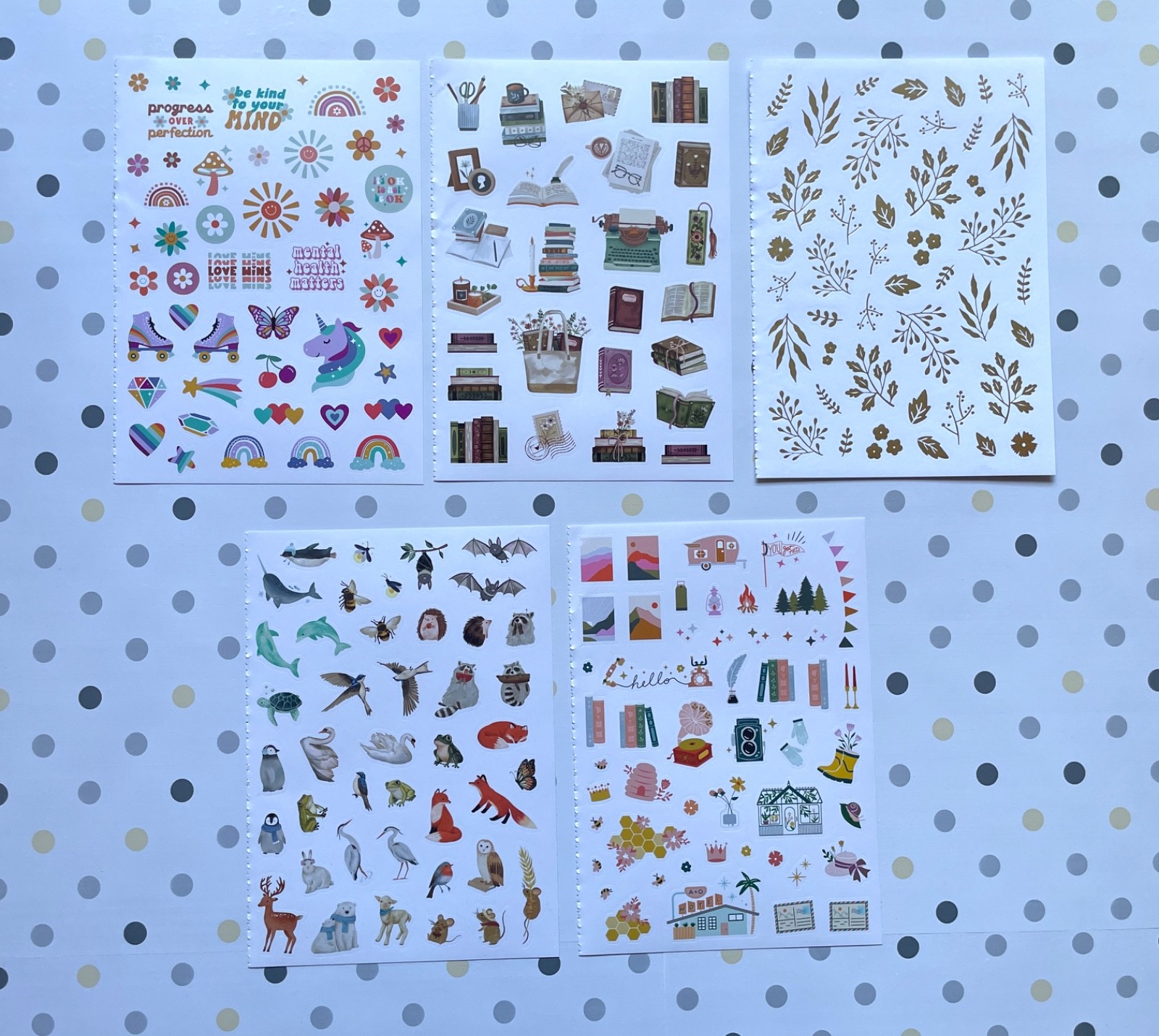 Archer and Olive Sticker Sheets 10pc