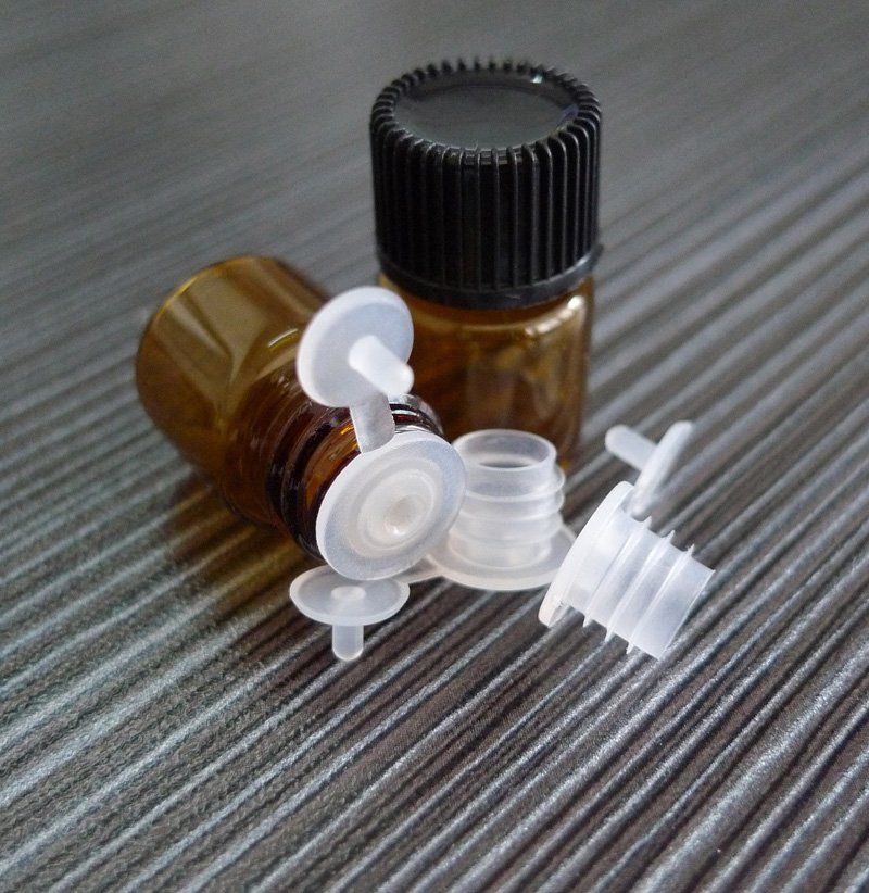 Wholesale 100Pcs Amber Bottle 16x21mm Glass Essential Brown Bottles Vials 1ml