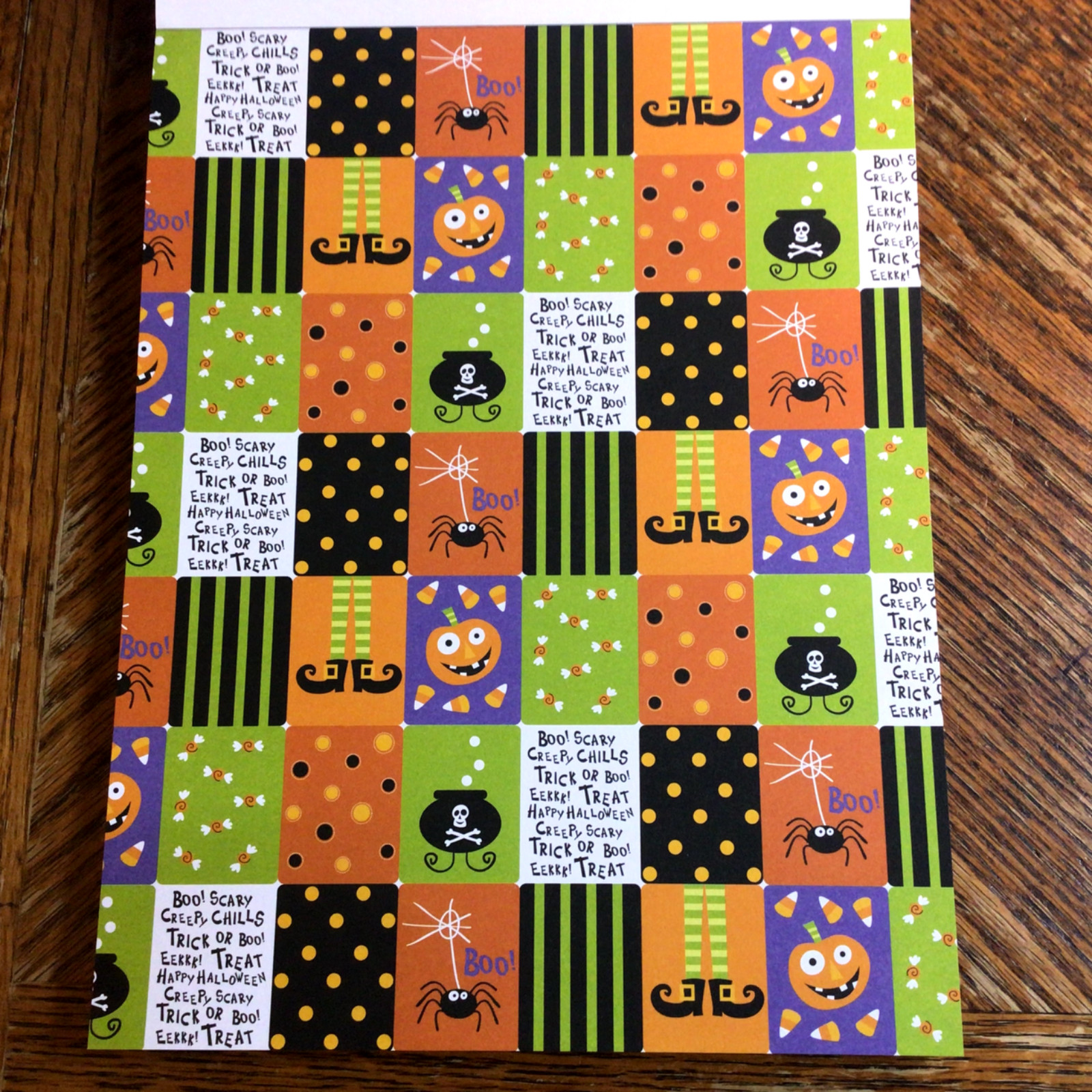 HALLOWEEN SCRAPBOOKING / CRAFTS 8.5 X 11 – 65 SHEETS~ BY paper studio & unknown