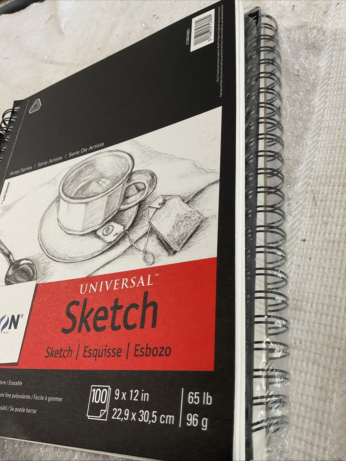 3 Pack Canson Universal Heavyweight Sketch Pads, 9 in. x 12 in., 100 Sheets