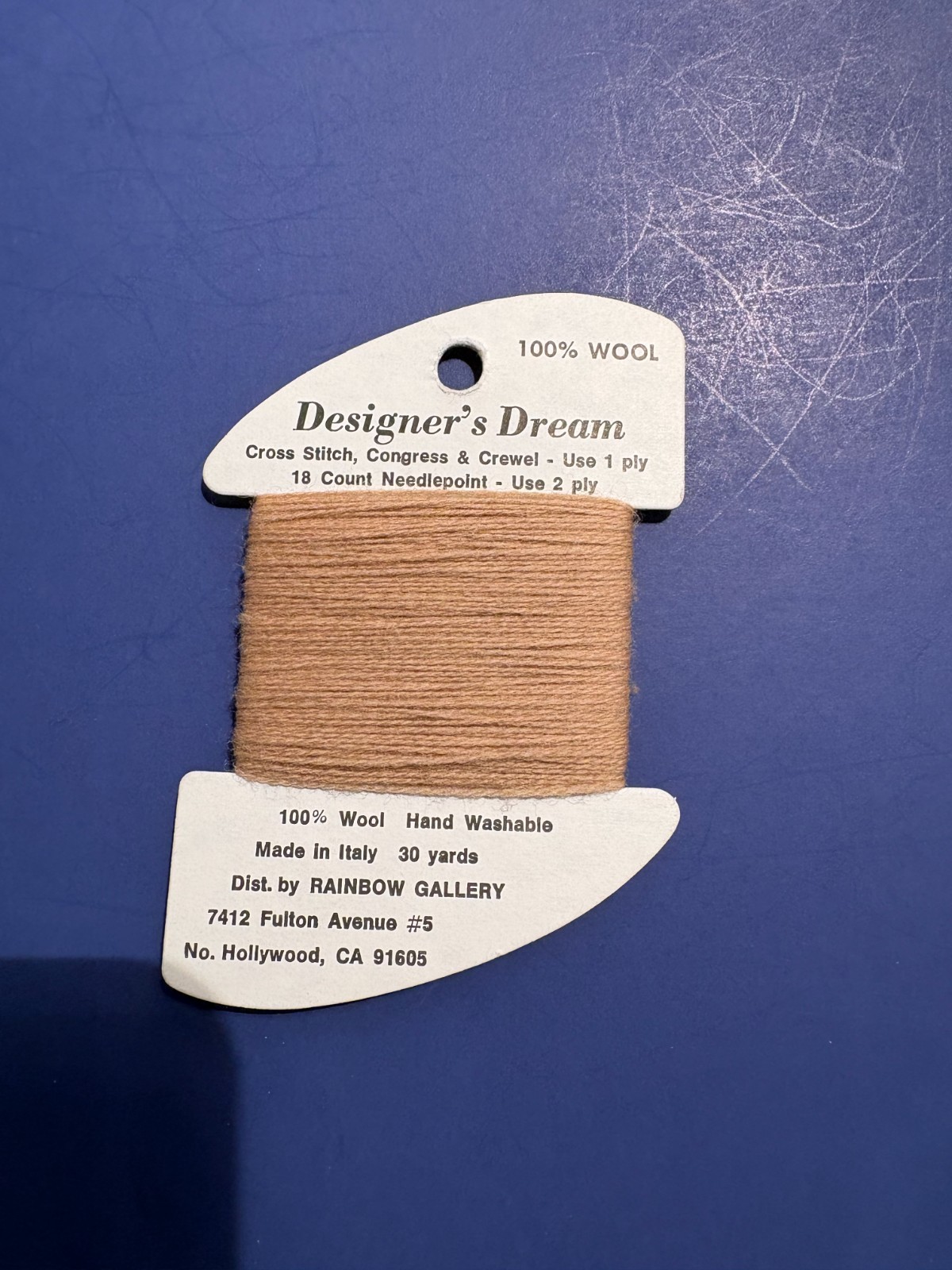 Rainbow Gallery- DESIGNER’S DREAM -100% Wool Thread – 7 colors – you pick-NEW