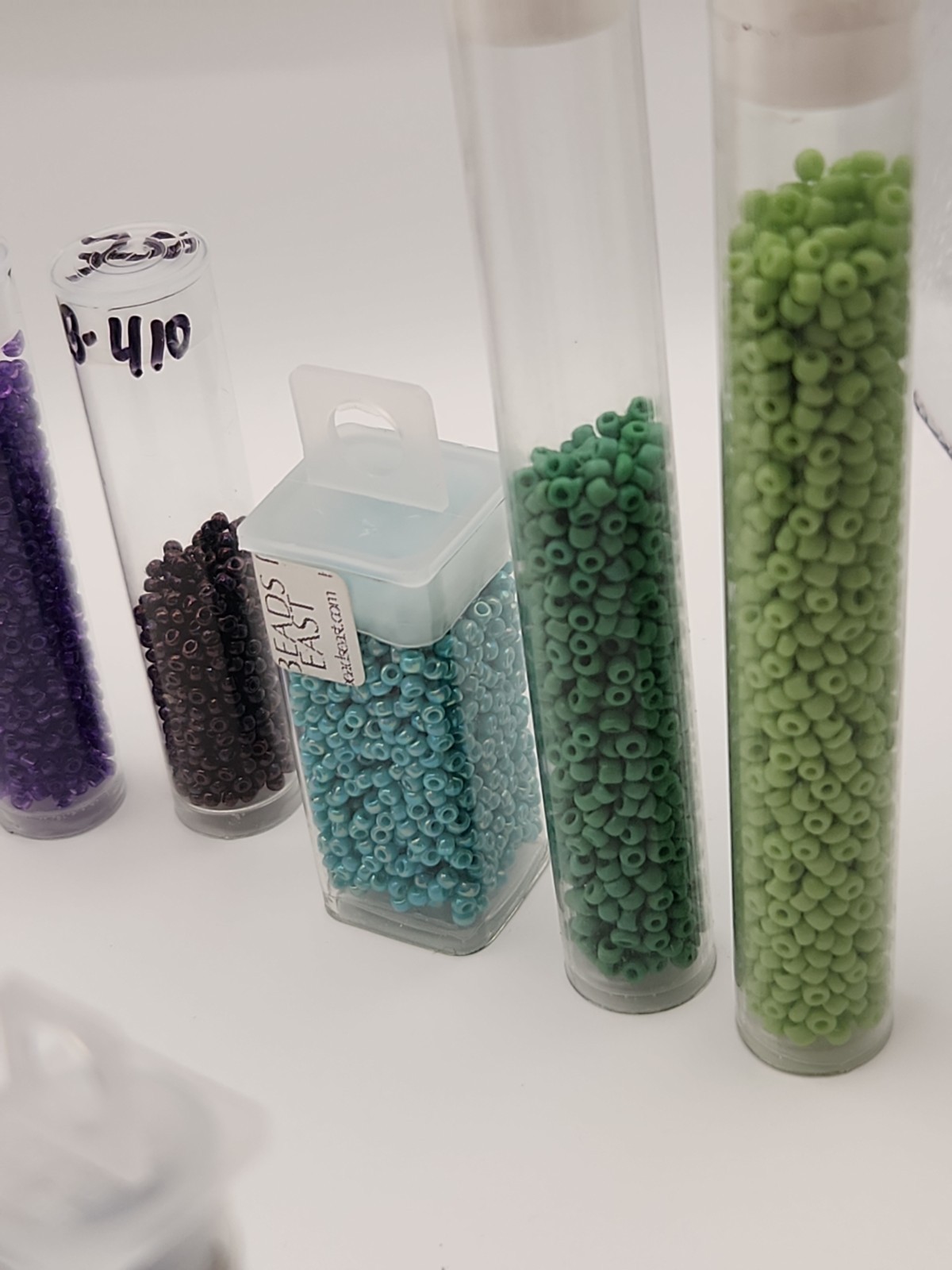Lot of 29 Assorted Sizes Glass Seed Bead Tubes Jewelry Making Craft Beads Mixed