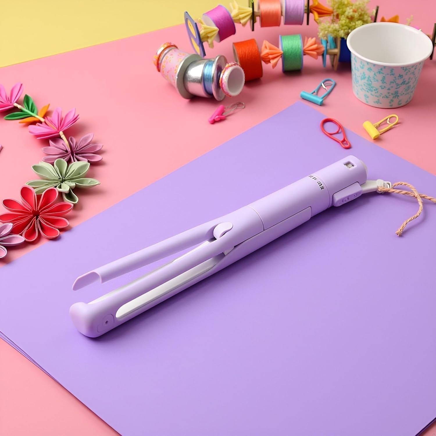 Pen Style Folding Scissors Mini Compact Paper Cutter Stainless Steel Travel Case