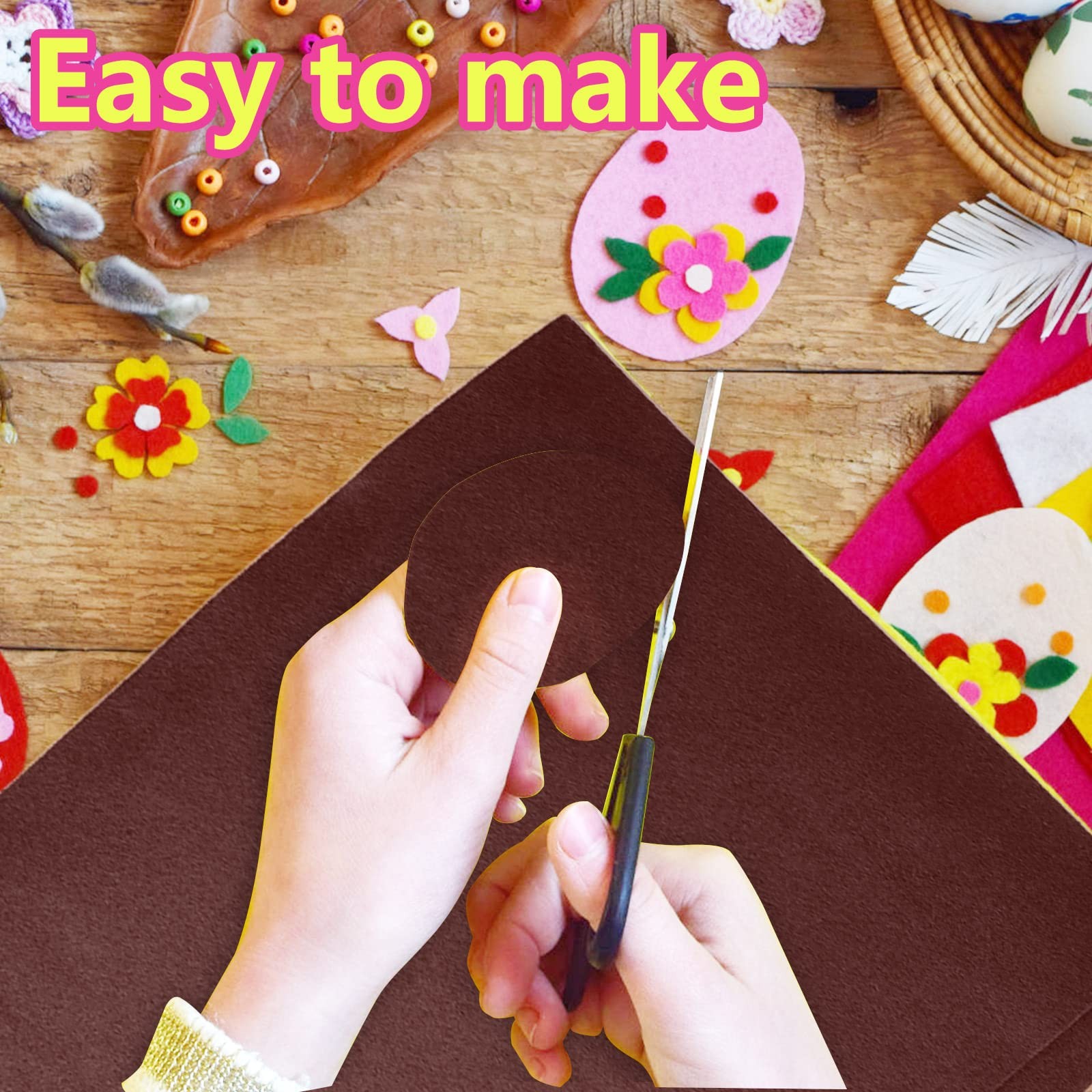 20 PCS Dark Brown Soft Felt Sheets Craft 1.4mm Thick 8×12 Inch Fabric Sewing