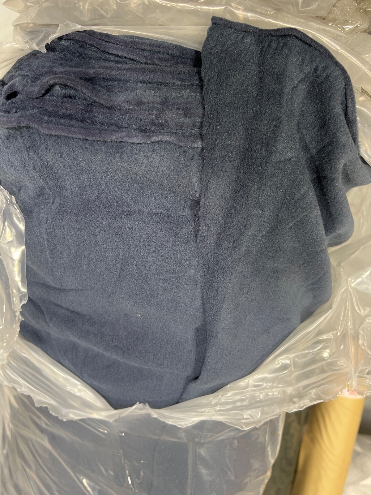 Polartec Control Fleece Fabric Navy Blue Odor Control Made USA