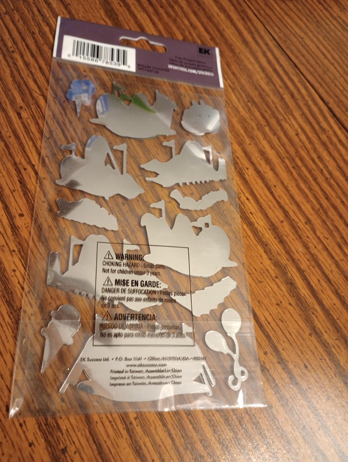 Sticko EK Success Dimensional Roller Coaster Stickers NEW Rare