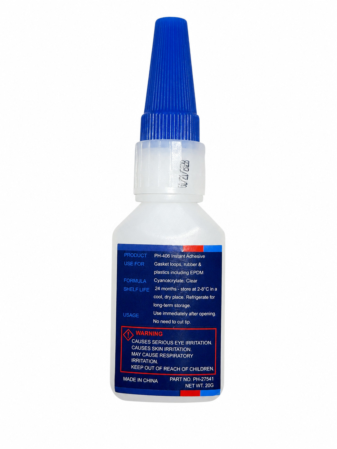 Marine Grade 406 Super Glue for EPDM, Rubber, Plastic, Gasket Hatch Portlight
