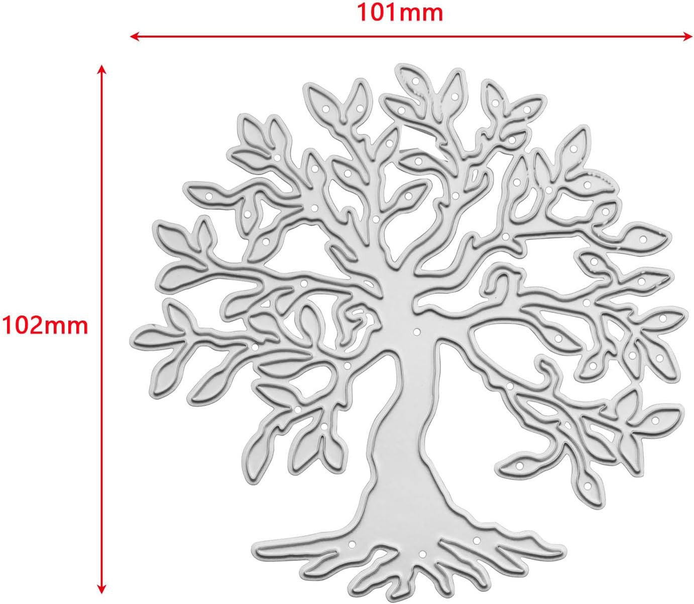 10.2 * 10.1Cm Big Tree DIY Carbon Steel Embossing Cutting Die Metal Carbon Steel