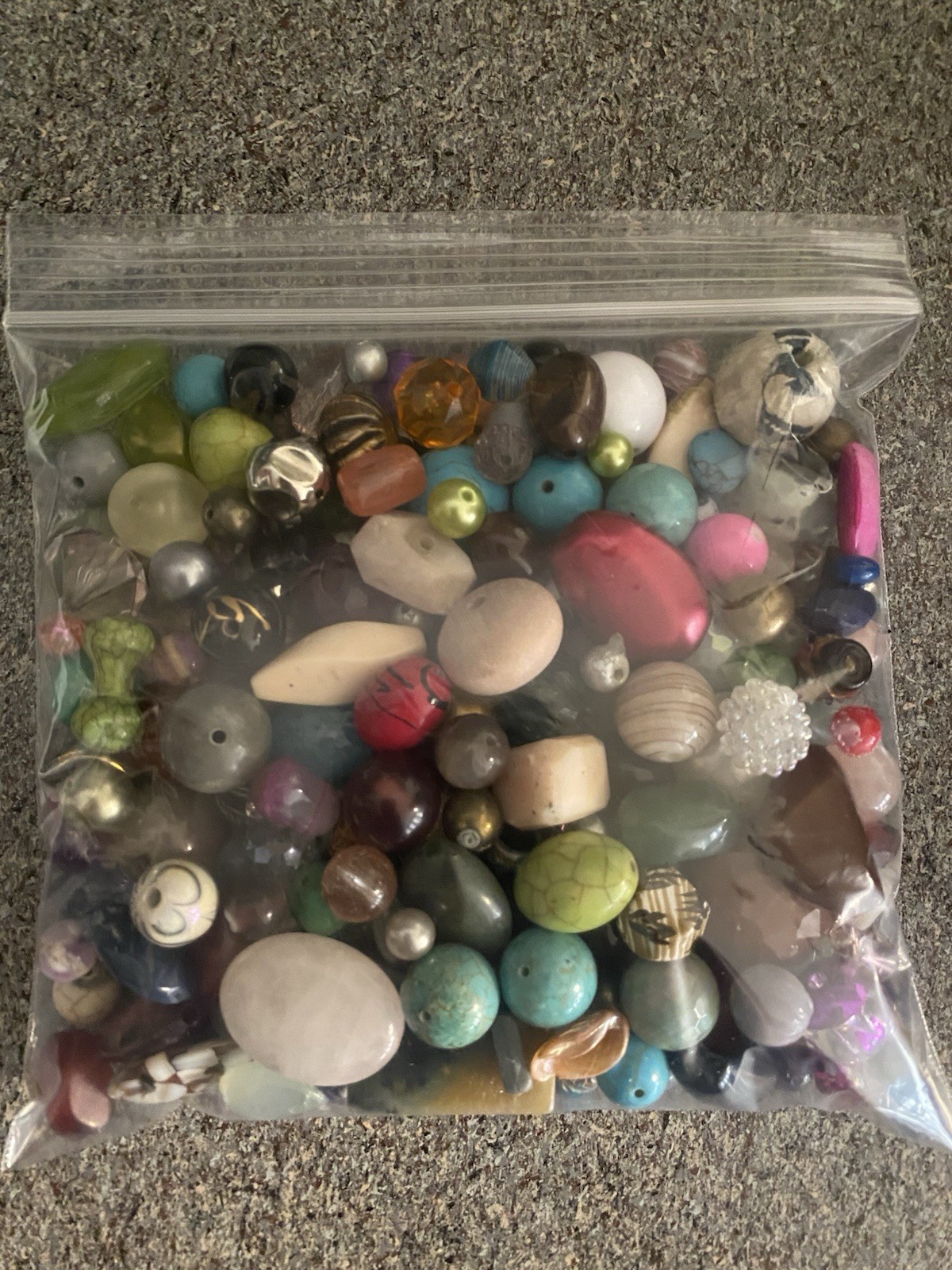 1 lb. BEAD SOUP Random Mix Loose Beads New and Upcycled 16 oz 450 g