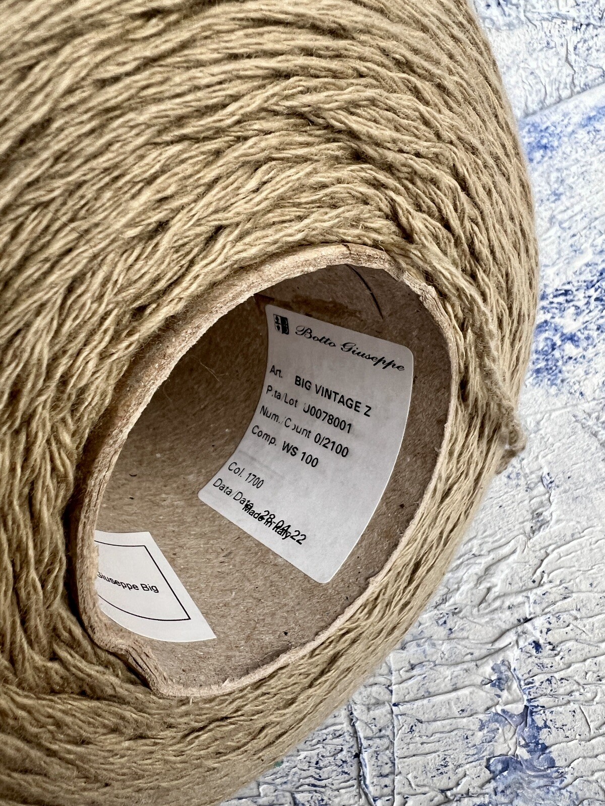 100% Cashmere sport yarn art. Big Vintage Z210m/100g (229 yards/3.52oz)