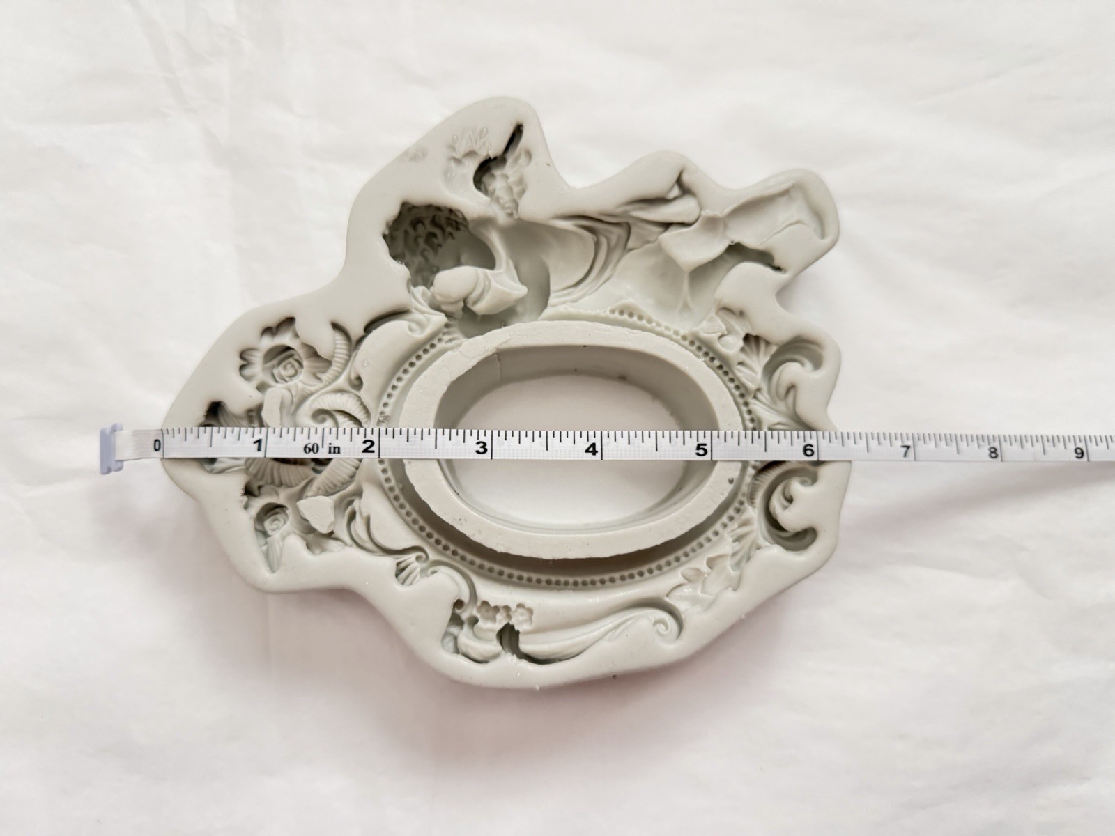 Baroque Cherub Frame Silicone Mold Gothic Angel Resin Mold DIY