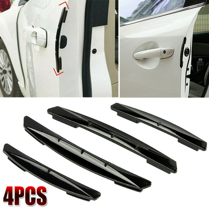 4x Car Door Edge Anti-Scratch Guard Bumper Protector Moulding Strip Accessories