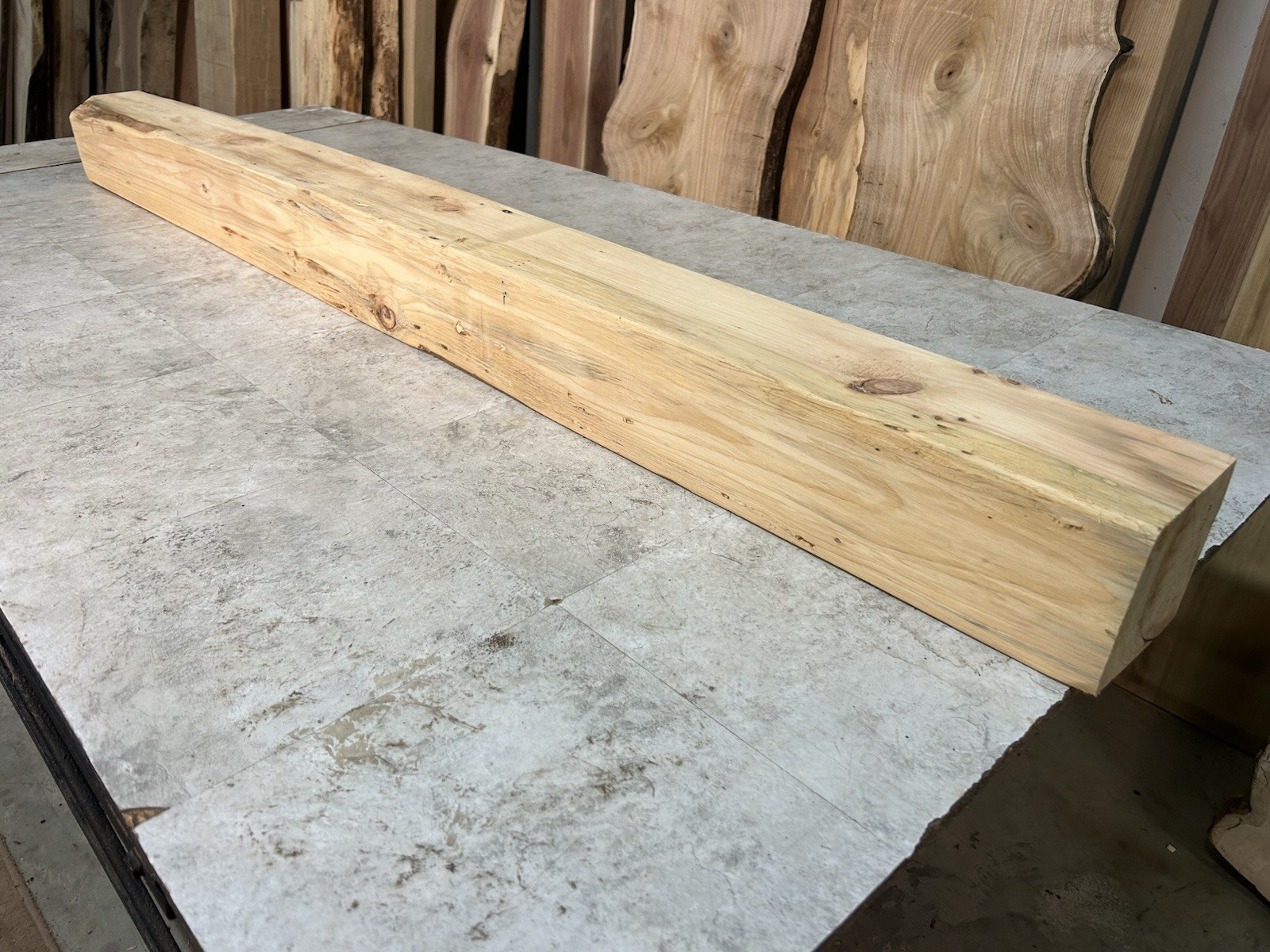 Pine Mantel Beam/Fireplace Mantle Beam/Rustic Modern Wood/Knotty Pine Beam