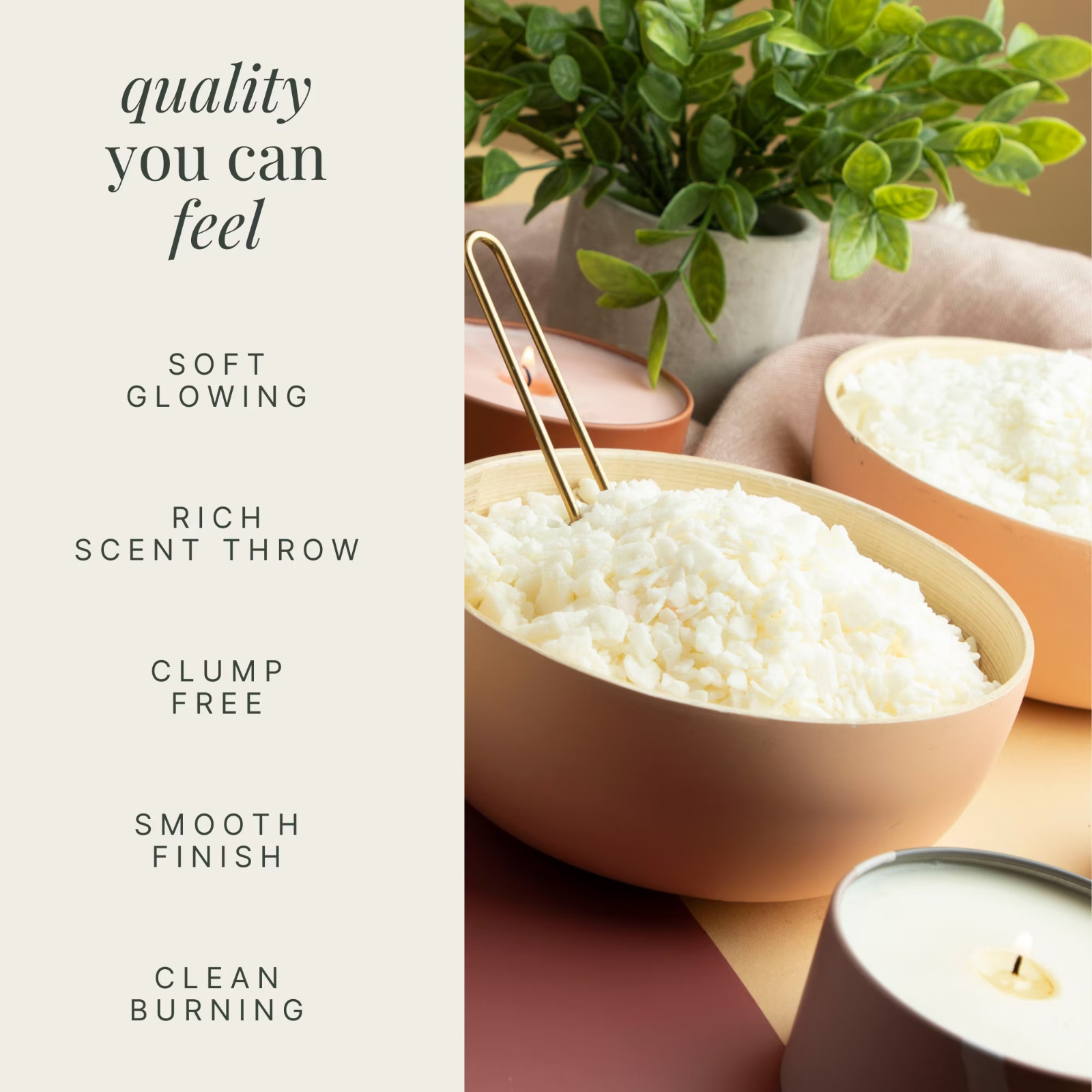 LammLoe 10 lb Soy Candle Making Kit Natural Wax Flakes Accessories Paraffin Free