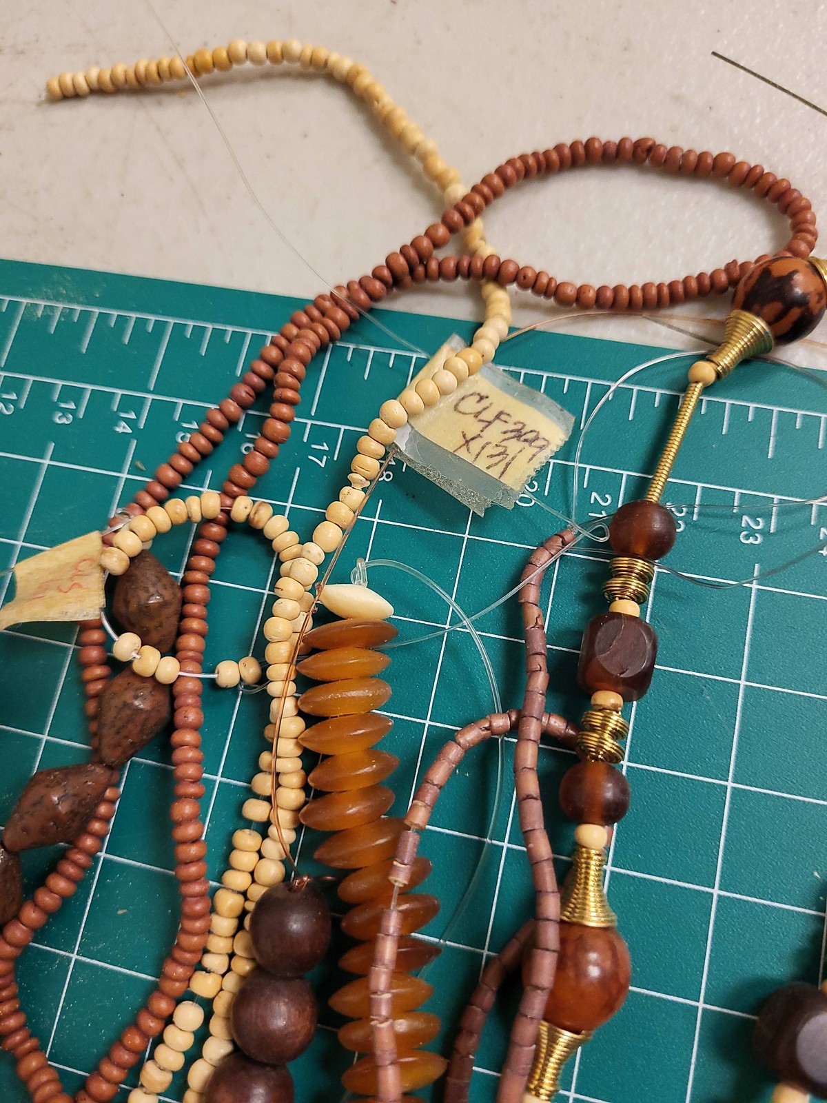 Wood Bead Strands Bulk Lot Jewelry Making Craft Supplies Assorted Beads Strands