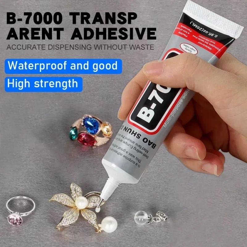 Multi-Purpose B7000 Clear Adhesive Glue for Phone & Jewelry Repair 5ML B-7000