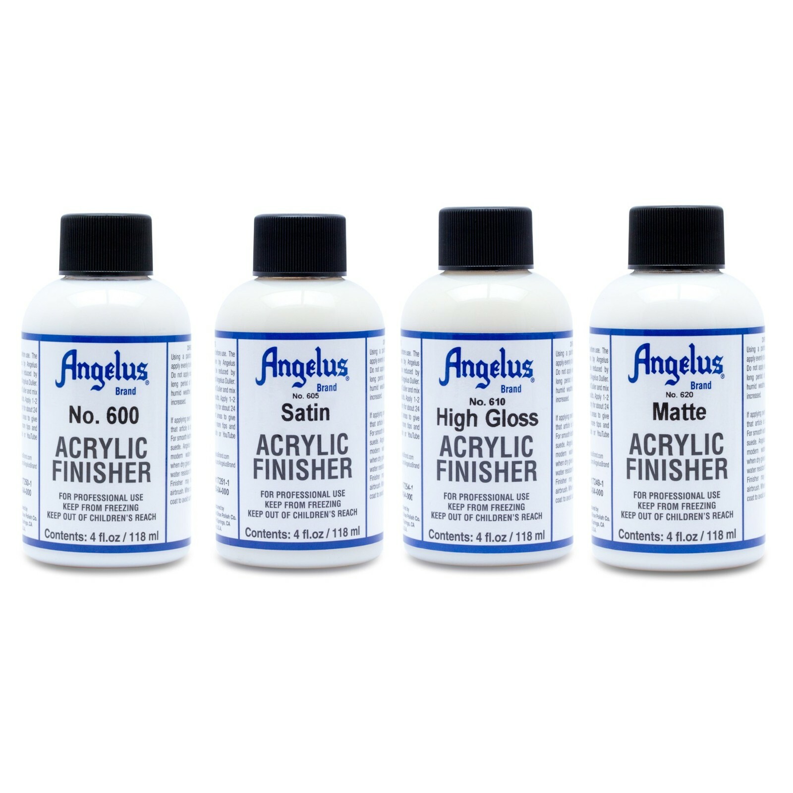 Angelus Brand Clear Acrylic Paint Finisher – 4.oz each