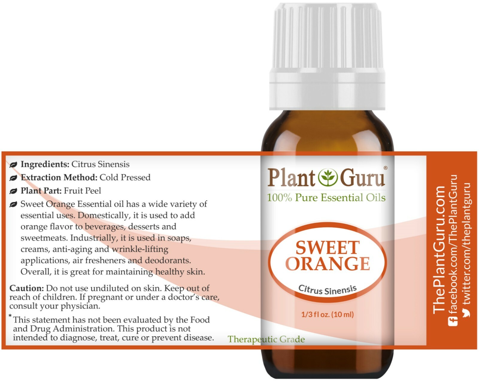 Citrus Essential Oil Set 6 -10ml 100% Pure Natural Therapeutic Grade Oils, Blend