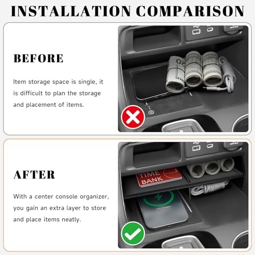 4PCS Center Console Organizer Compatible with Honda 2023-2025 4PCS Storage Box