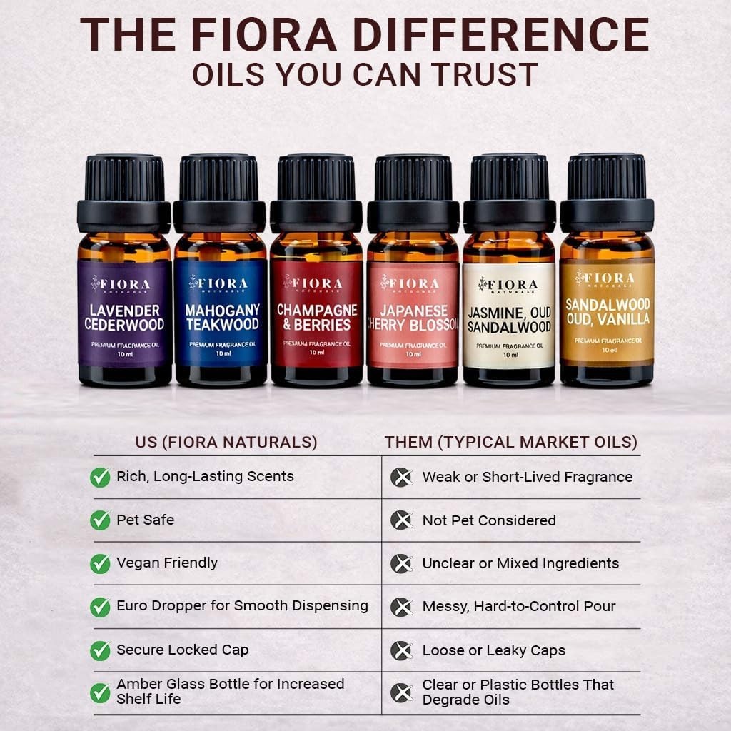 Fragrance Oil Set – Highly Concentrated Scented Oils for Candle Making, Soap,…