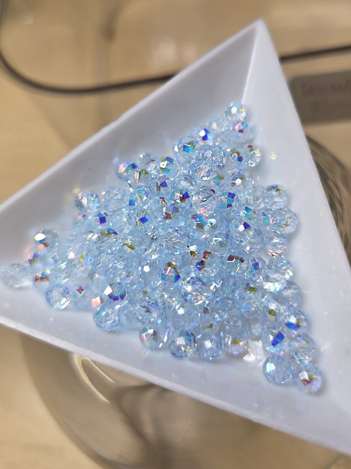 4mm AB Coated Glass Beads ~ Take All 6 Colors (~600pcs In Total)