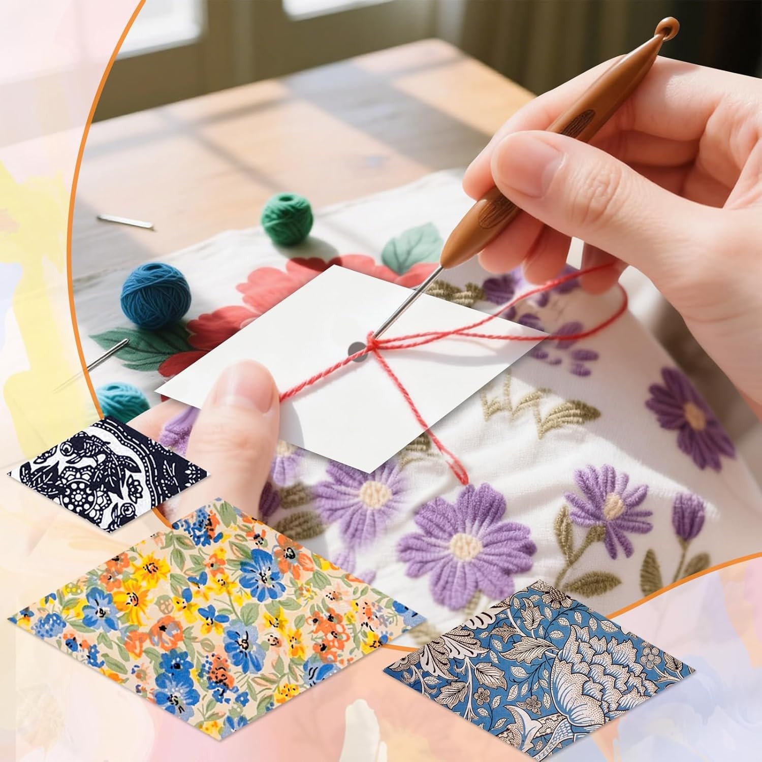 480pcs Paper Piecing Paper for Quilting Diamond 60 Degrees (1″, 1.5″ and 2″ Quil