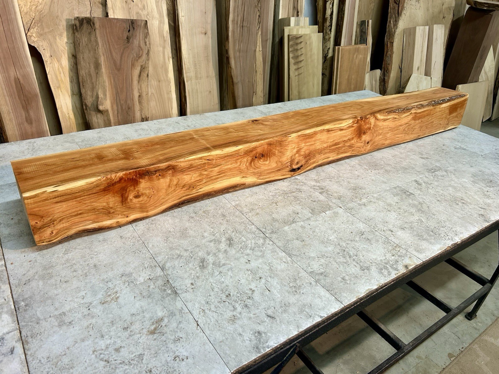 Cherry Mantel Beam/Fireplace Mantel Beam/Rustic Modern Wood/Solid Hardwood Beam