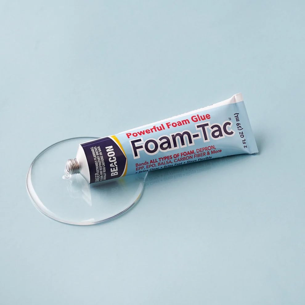Foam-Tac Powerful Glue – Fast-Drying, Waterproof, Ideal for Foam, Plastics, B…
