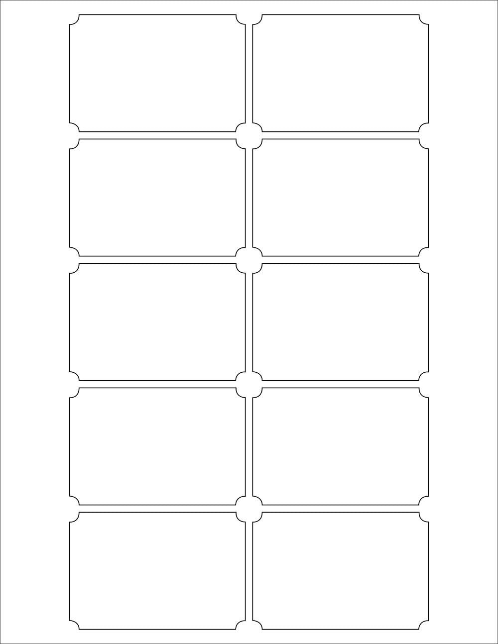 3″ x 2″ Printing Labels White Matte Stickers Laser/Inkjet Template Included
