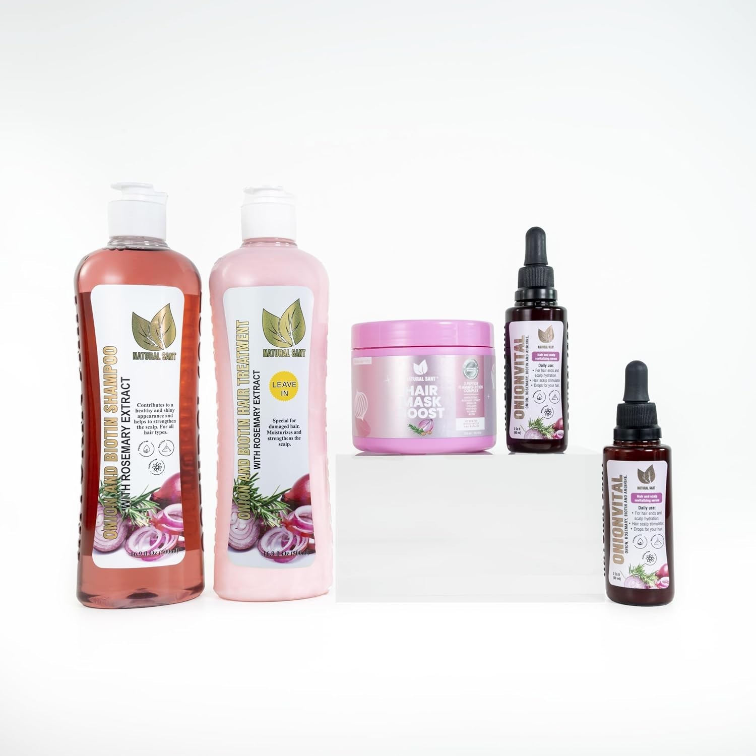 Natural Sant Complete Hair Growth & Repair Set – Revitalizing Onion, Rosemary &