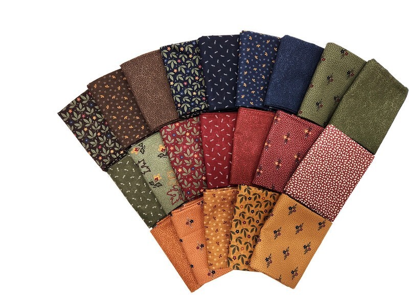 10 Fat Quarters – Kansas Troubles by Moda Calico Floral Flowers Quilting M228.05