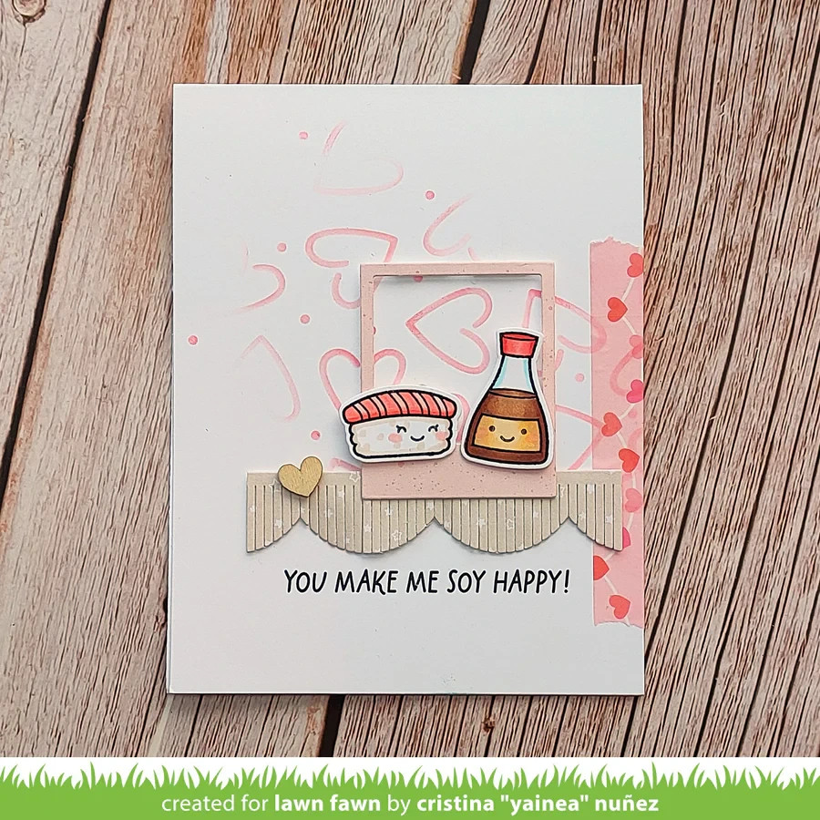 Lawn Fawn Clear Stamps Soy Happy