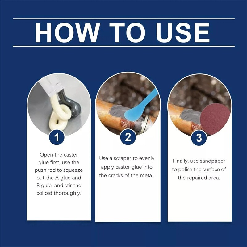 2 Pack Strong Foundry Glue, High Temperature Resistant Casting Metal Repair Glue