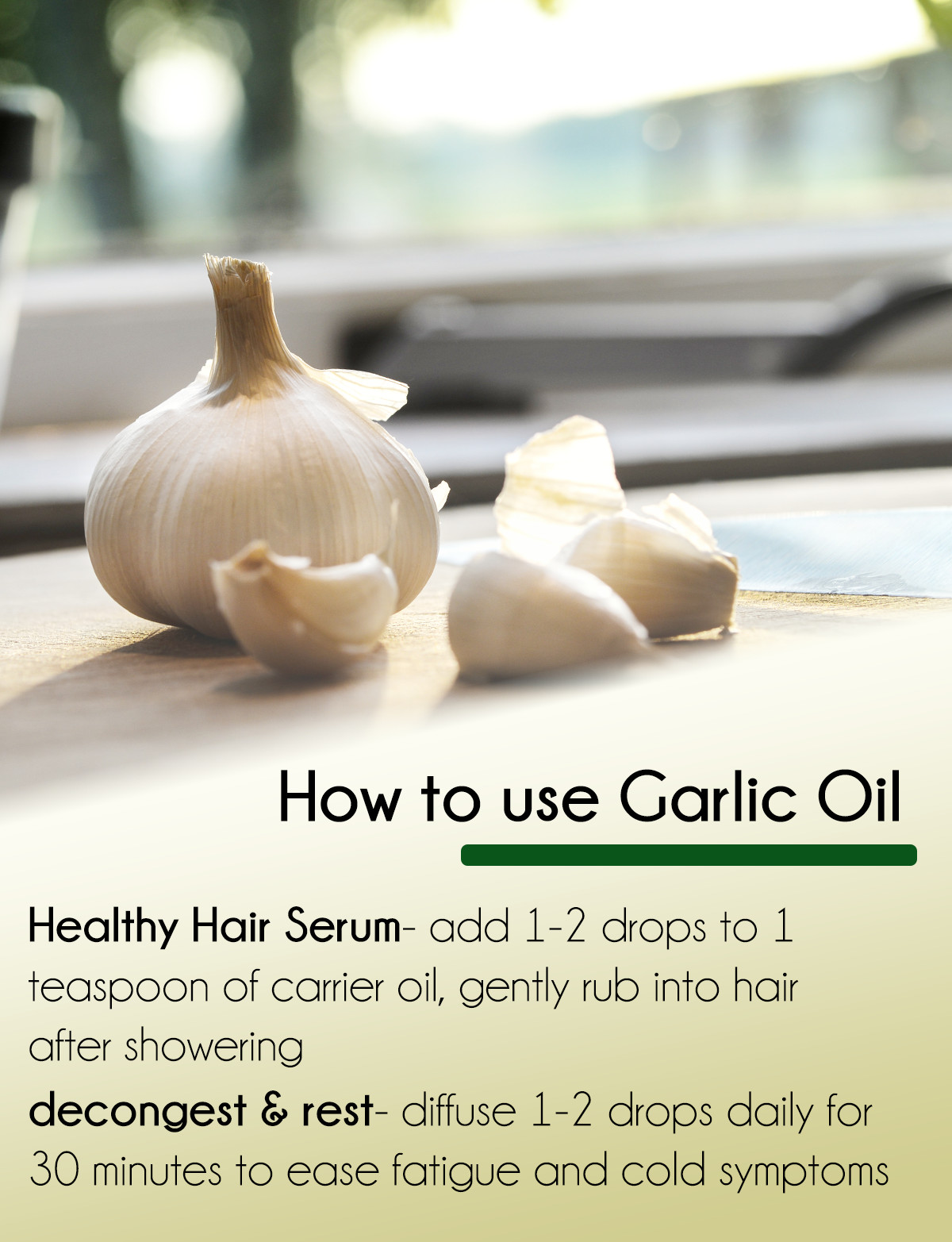 10 ml Garlic Essential Oil (100% Pure & Natural) – GreenHealth