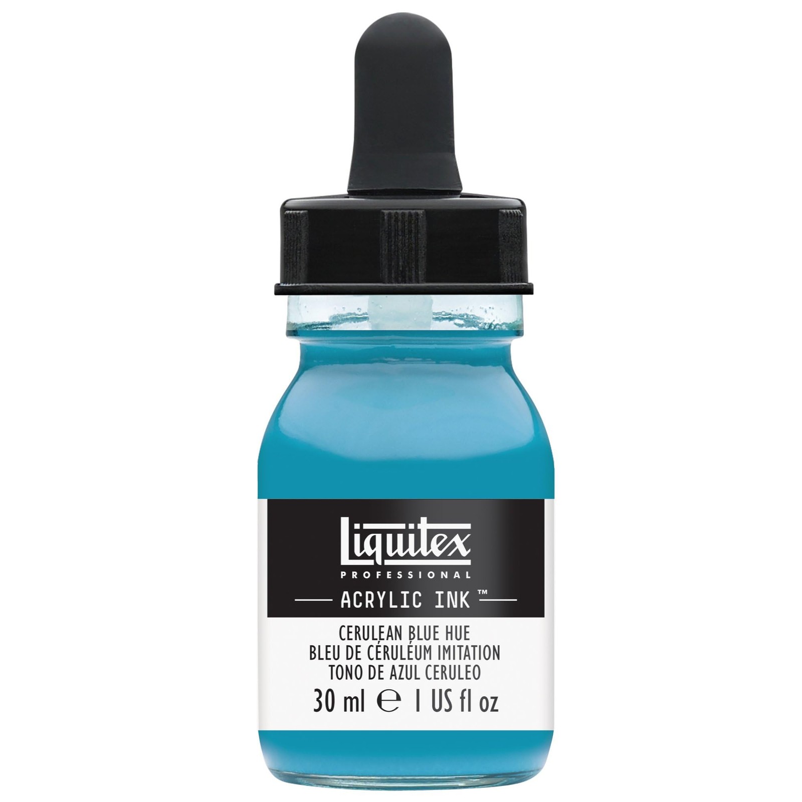 Professional Acrylic Ink 1 oz 30ml Jar Cerulean Blue Hue Painting Art