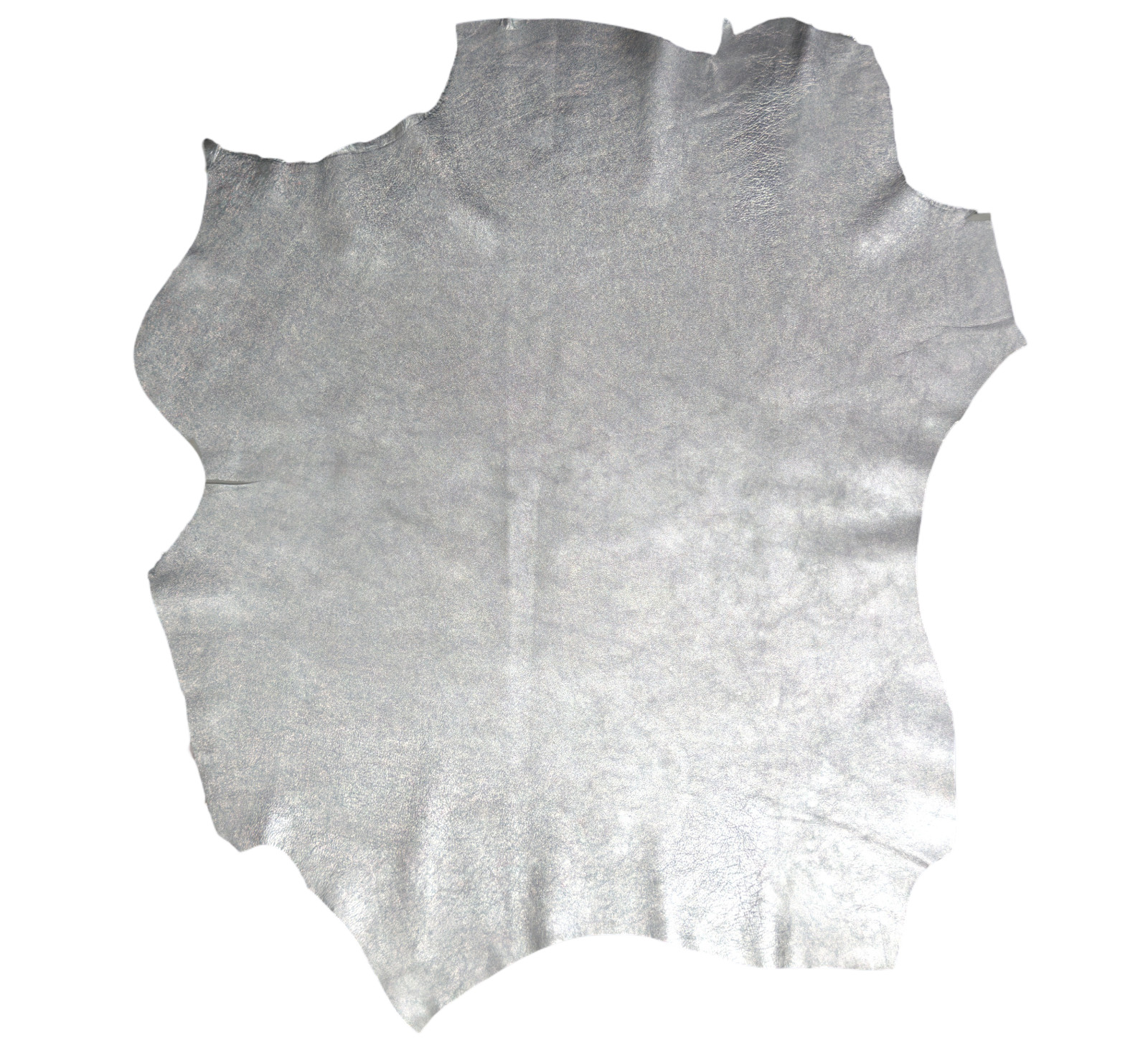 BEST Quality Hides Lambskin Soft Leather Hide skin skins Metallic Silver 6sqft