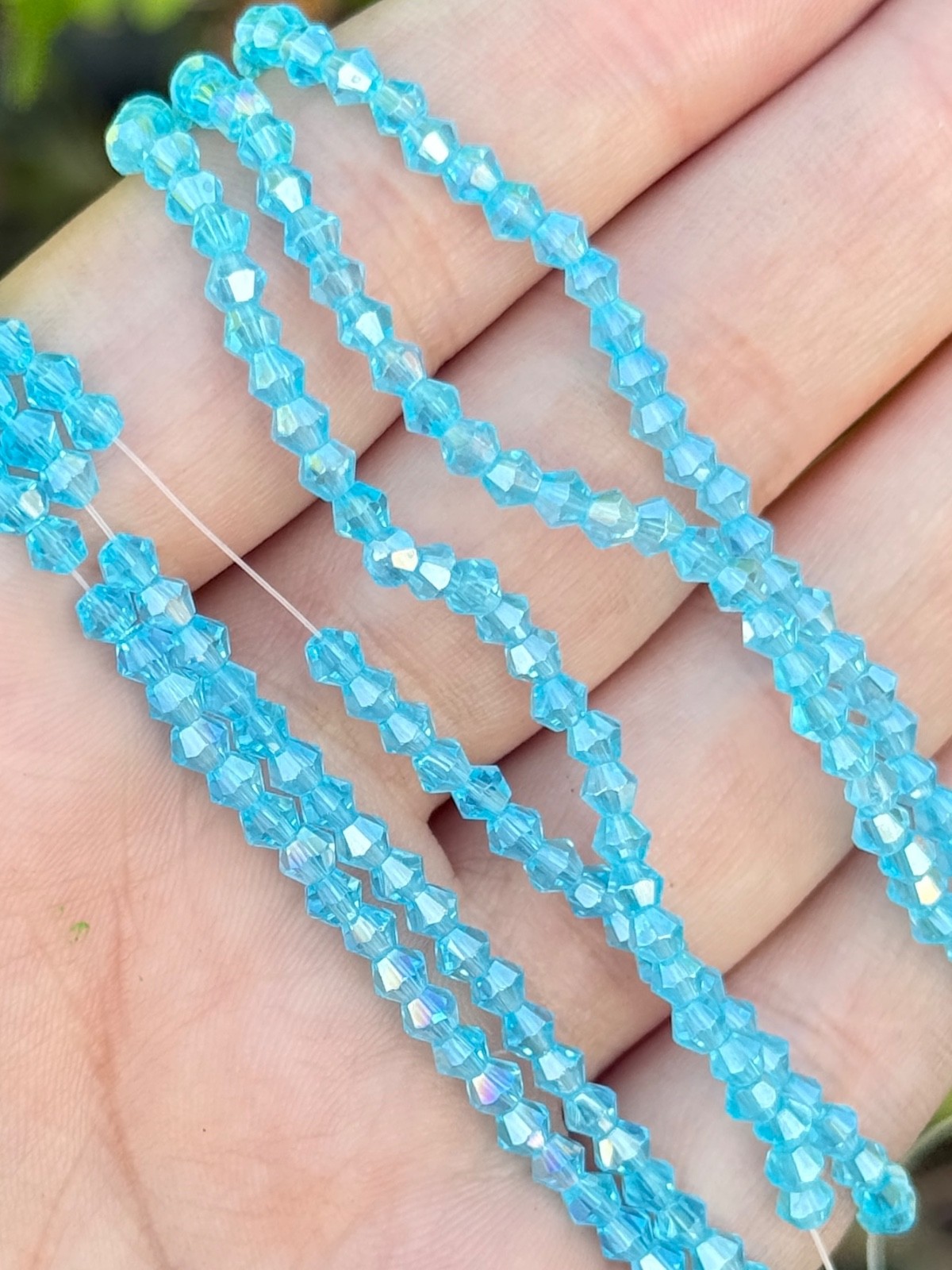 Bulk Lot Colorful 20 Strands AB faceted bicone glass beads 2 of each color