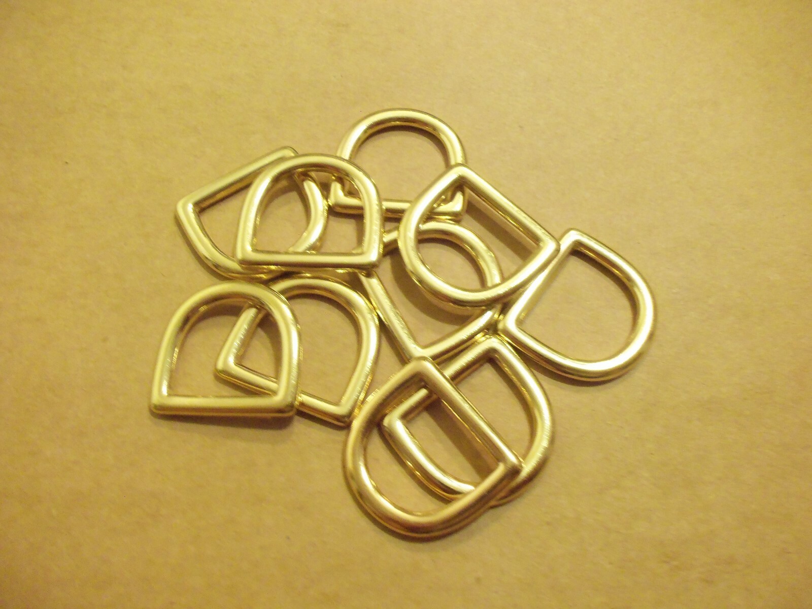 1″ Solid Brass Cast D Rings (Pack Of 10)