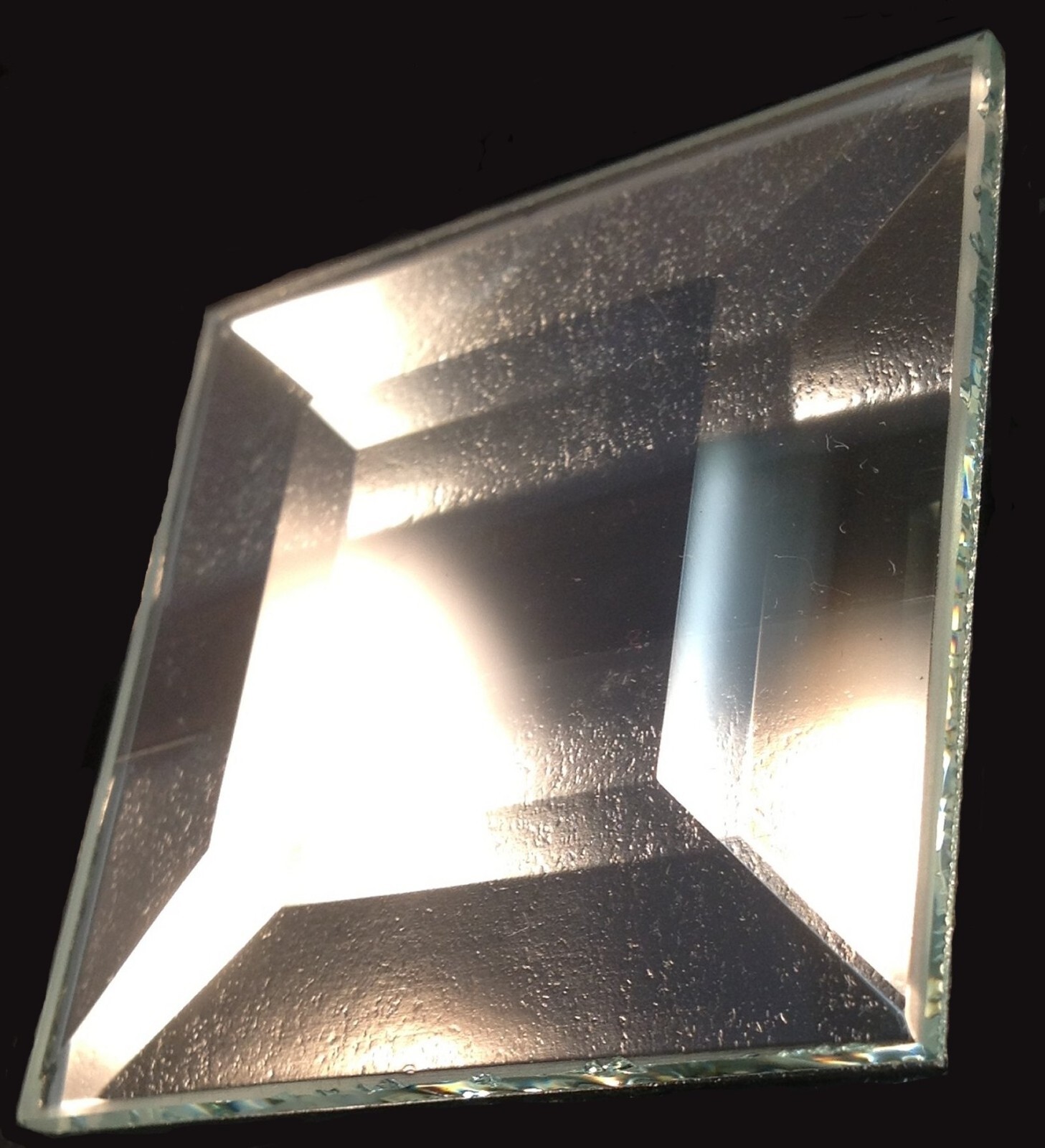 2″ x 2″ Clear Glass Square Bevels Box of 30