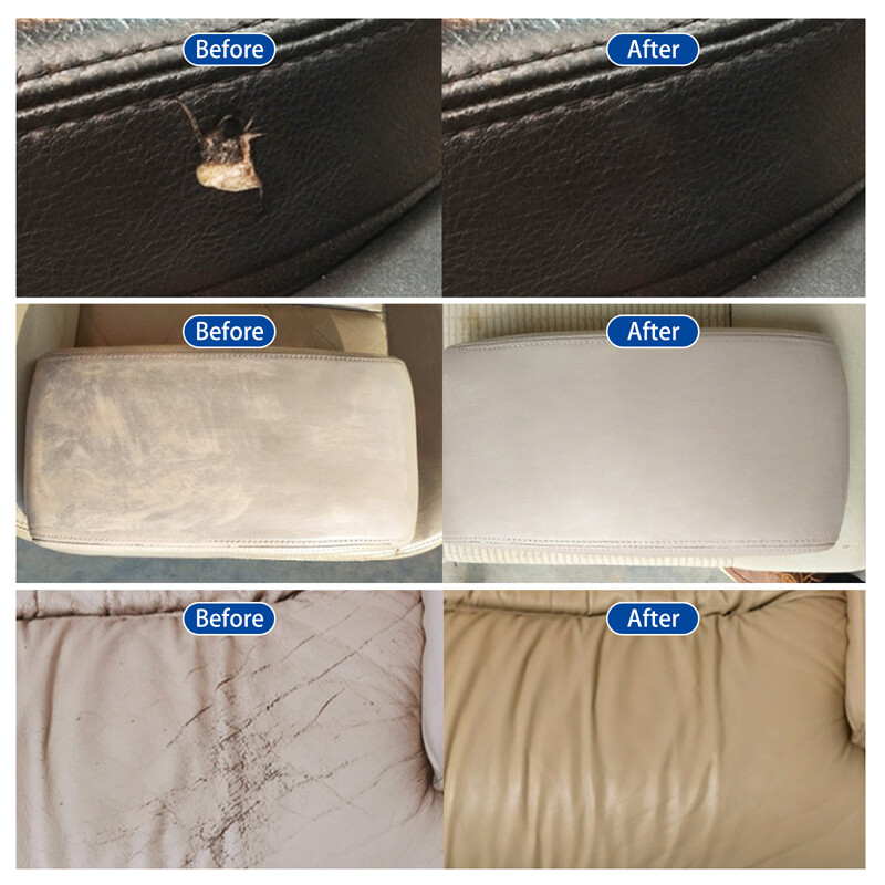 Vinyl and Leather Repair Kit Filler for Furniture Jacket Sofa Boat or Car Seat