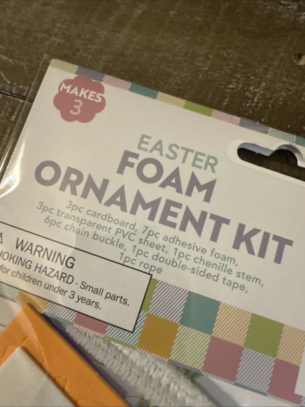 Unbranded Easter Foam Ornament Kit Makes 3-Brand New-SHIPS N 24 HOURS
